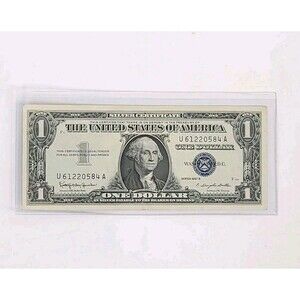 1957 Blue Seal Dollar Bill B Series Rare